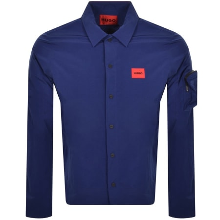 Product Image for HUGO Elso Overshirt Jacket Blue