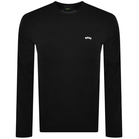 Product Image for BOSS Togn Curved Long Sleeved T Shirt Black