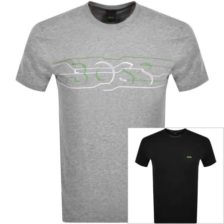 Product Image for BOSS Graphic T Shirt Two Pack Black