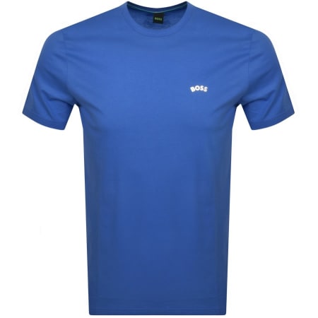 Product Image for BOSS Tee Curved T Shirt Blue