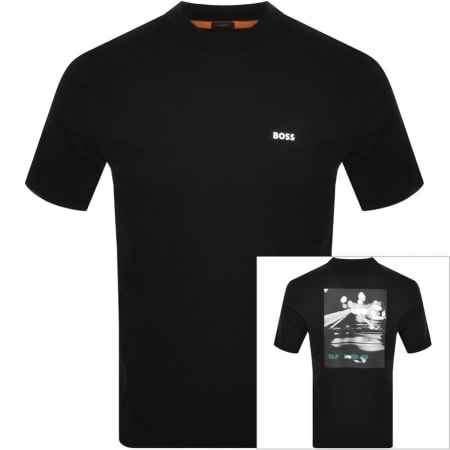 Product Image for BOSS T Skate Logo T Shirt Black
