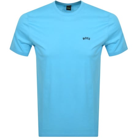 Product Image for BOSS Tee Curved T Shirt Blue