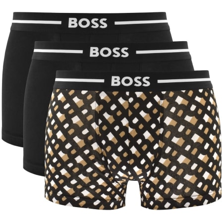 Product Image for BOSS Underwear Three Pack Trunks Black