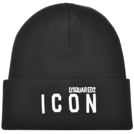 Product Image for DSQUARED2 Knit Beanie Hat Black