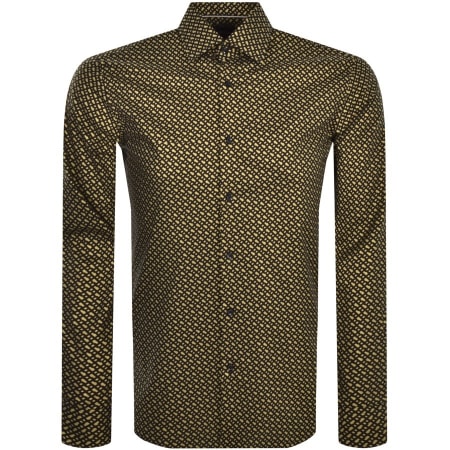 Product Image for BOSS H Hal Kent Long Sleeved Shirt Black