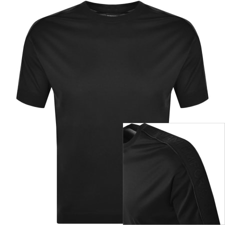 Product Image for Emporio Armani Short Sleeved Logo T Shirt Black
