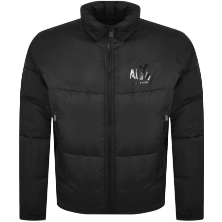Product Image for Armani Exchange Padded Logo Jacket Black