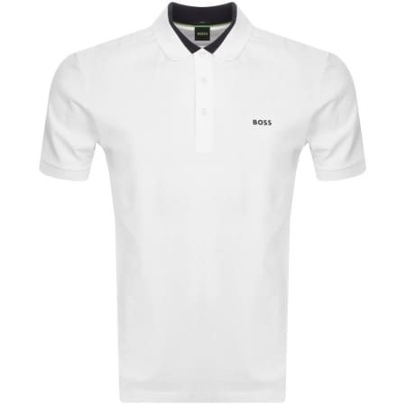Product Image for BOSS Paule Slim Fit Polo T Shirt White