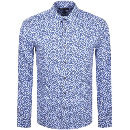 Product Image for Michael Kors Flower Long Sleeved Shirt Blue