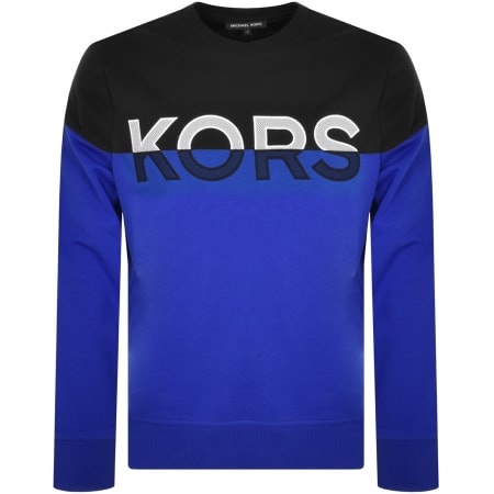 Product Image for Michael Kors Colourblock Logo Sweatshirt Blue