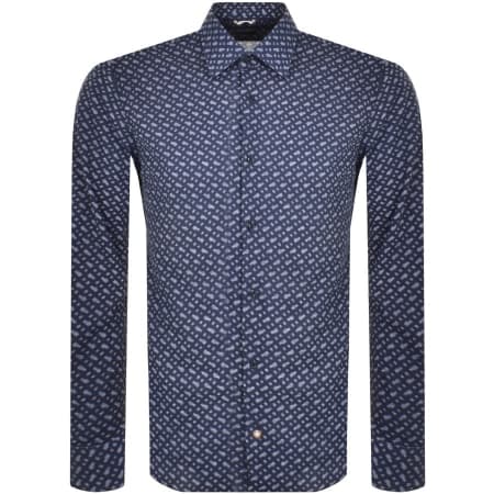 Product Image for BOSS C Hal Kent Long Sleeved Shirt Blue