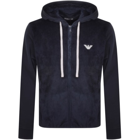 Product Image for Emporio Armani Lounge Full Zip Hoodie Navy