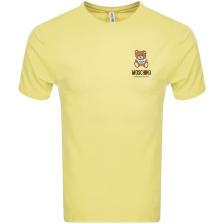 Product Image for Moschino Lounge Bear Logo T Shirt Yellow