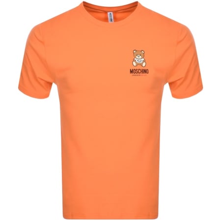 Product Image for Moschino Lounge Bear Logo T Shirt Orange