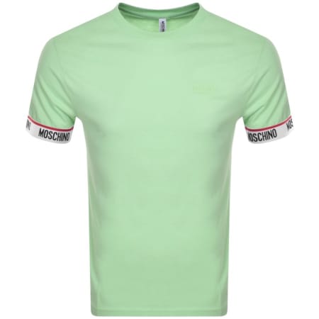 Product Image for Moschino Short Sleeve Tape T Shirt Green
