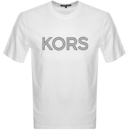 Product Image for Michael Kors Short Sleeve Logo T Shirt White