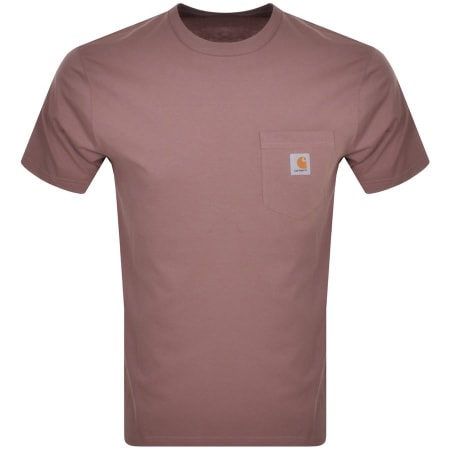 Product Image for Carhartt WIP Pocket Short Sleeved T Shirt Burgundy