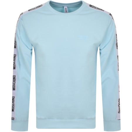 Product Image for Moschino Tape Logo Sweatshirt Blue