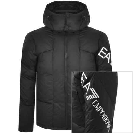 Product Image for EA7 Emporio Armani Quilted Bomber Jacket Black