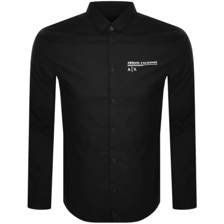 Product Image for Armani Exchange Long Sleeve Shirt Black