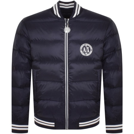 Product Image for Armani Exchange Padded Bomber Jacket Navy