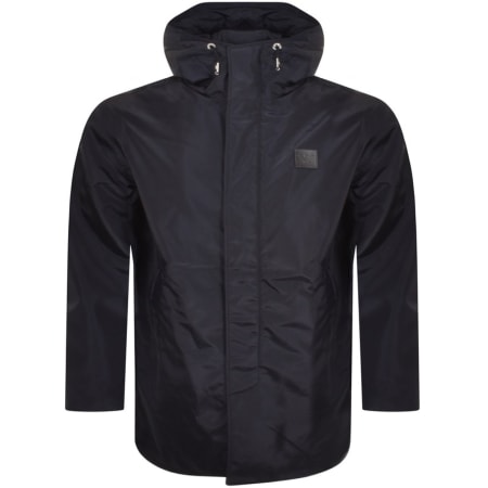 Product Image for Emporio Armani Trench Hooded Jacket Navy