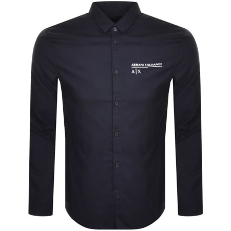 Product Image for Armani Exchange Long Sleeve Shirt Navy