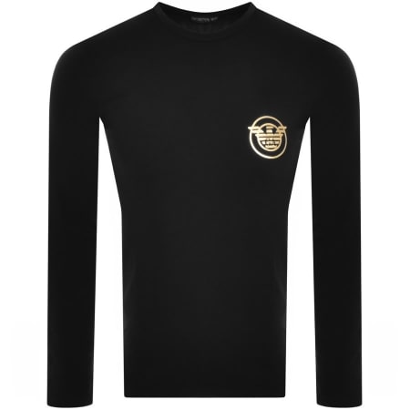 Product Image for Emporio Armani Long Sleeved Logo T Shirt Black