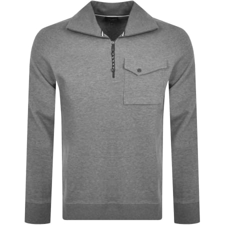 Product Image for Ted Baker Ecos Half Zip Sweatshirt Grey