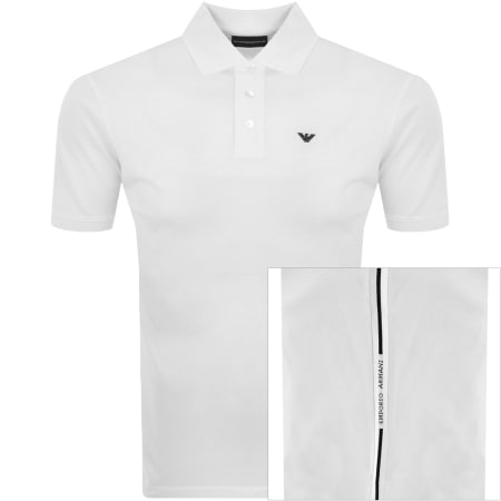 Product Image for Emporio Armani Short Sleeved Polo T Shirt White