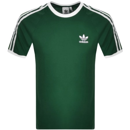 Product Image for adidas Originals 3 Stripe T Shirt Dark Green