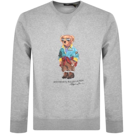 Product Image for Ralph Lauren Bear Graphic Sweatshirt Grey