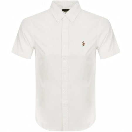 Product Image for Ralph Lauren Oxford Slim Short Sleeve Shirt White