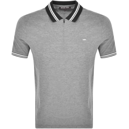 Product Image for Michael Kors Birdseye Half Zip Polo T Shirt Black