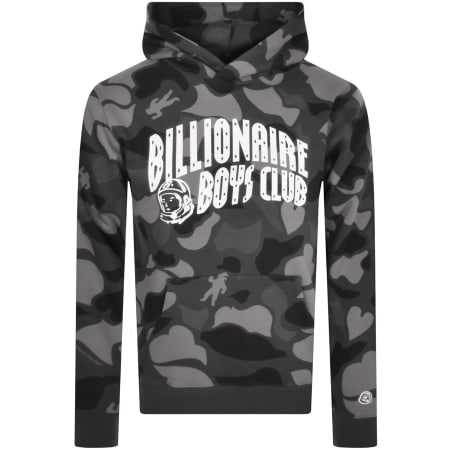 Product Image for Billionaire Boys Camo Print Logo Hoodie Black