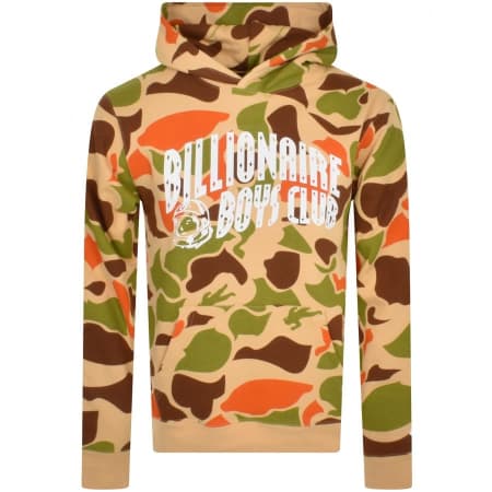 Product Image for Billionaire Boys Camo Print Logo Hoodie Beige