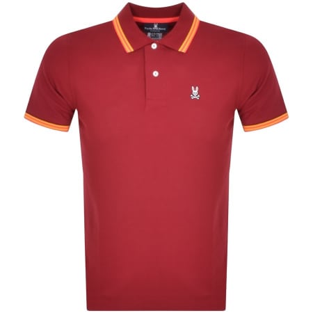 Product Image for Psycho Bunny Logo Short Sleeve Polo Shirt Red