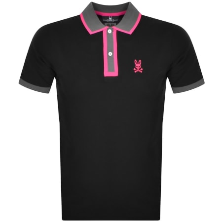 Product Image for Psycho Bunny Logo Short Sleeve Polo Shirt Black