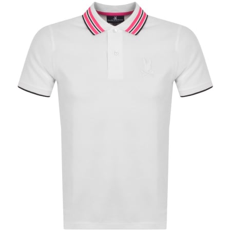 Product Image for Psycho Bunny Logo Short Sleeve Polo Shirt White
