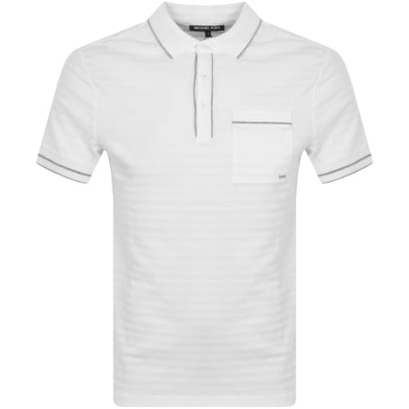 Product Image for Michael Kors Tipped Polo T Shirt White