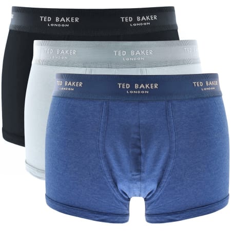 Product Image for Ted Baker Underwear Three Pack Trunks Blue