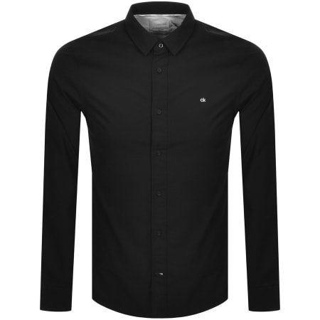 Product Image for Calvin Klein Poplin Long Sleeve Shirt Black