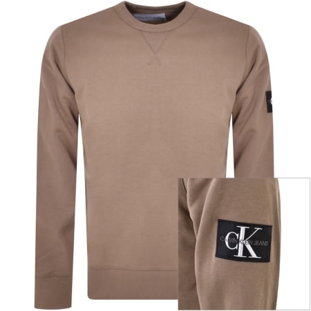 Product Image for Calvin Klein Jeans Monogram Sweatshirt Brown