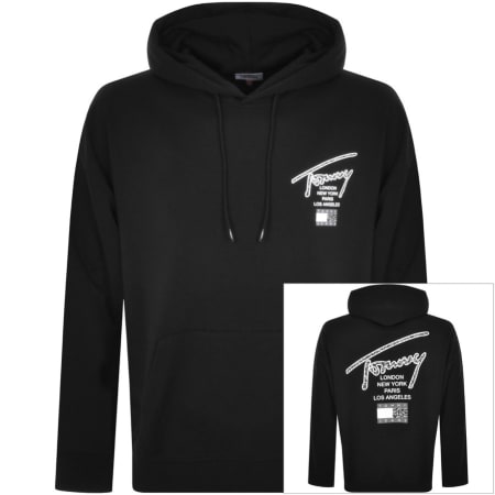 Product Image for Tommy Jeans Oversized Back Print Hoodie Black