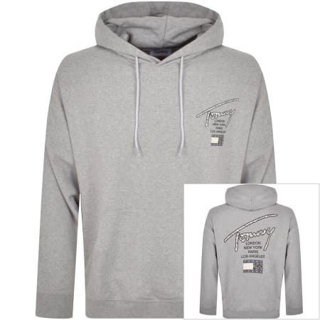 Product Image for Tommy Jeans Oversized Back Print Hoodie Grey
