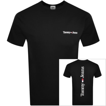 Product Image for Tommy Jeans Linear Back Logo T Shirt Black