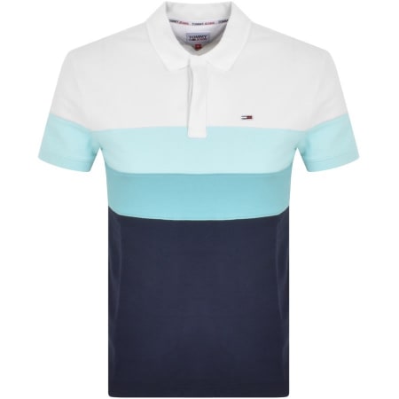 Product Image for Tommy Jeans Classic Colour Block Polo Shirt Navy