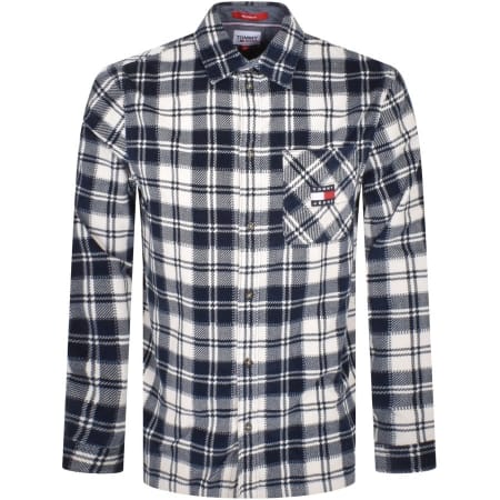 Product Image for Tommy Jeans Checked Corduroy Shirt White