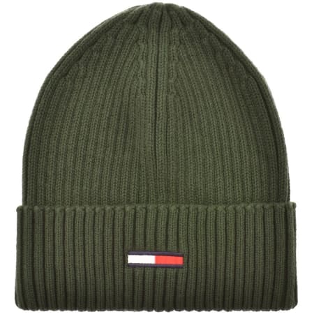 Product Image for Tommy Jeans Flag Beanie Hat Green