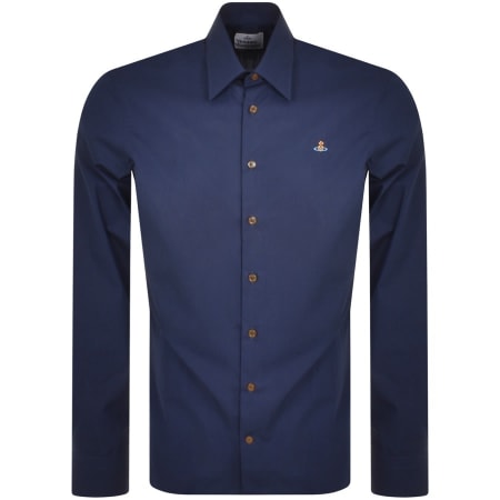 Product Image for Vivienne Westwood Ghost Long Sleeved Shirt Navy